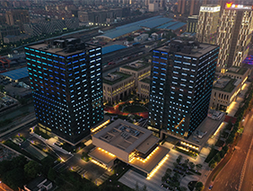 塑造空間、化繁為簡(jiǎn) | 勇電大功率洗墻燈打造上海市北高新園區(qū)新夜景