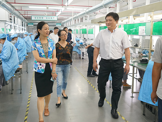 杭州市城市管理局黨組成員、副局長宋曉青一行蒞臨勇電參觀考察